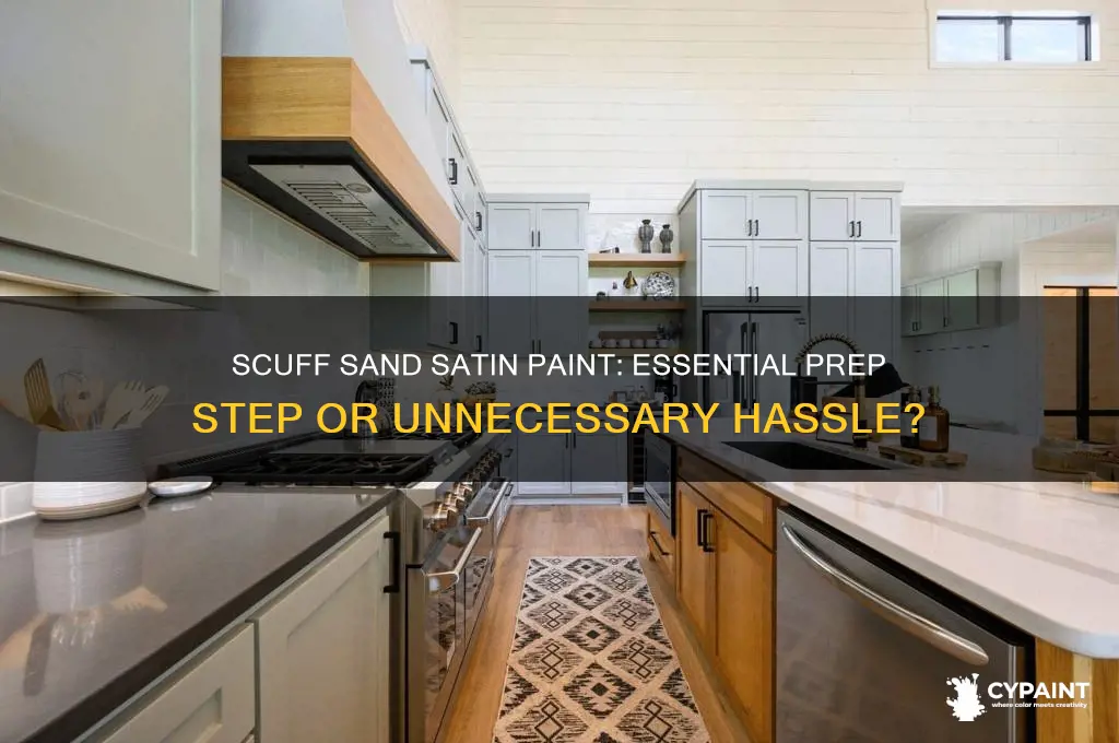 should you scuff sand satin paint before repainting