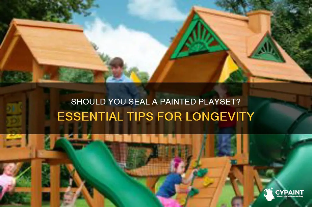 should you seal after you paint a playset