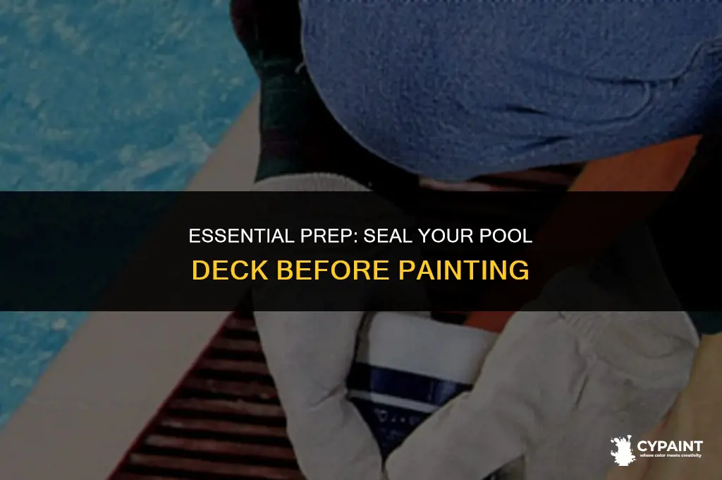 should you seal your pool deck before you paint it