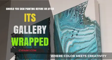 Gallery Wrapping Dilemma: To Sign or Not to Sign?