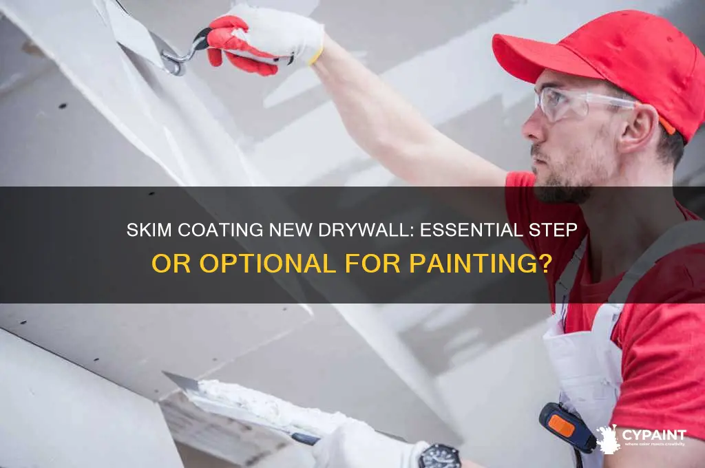 should you skim coat new drywall for painting