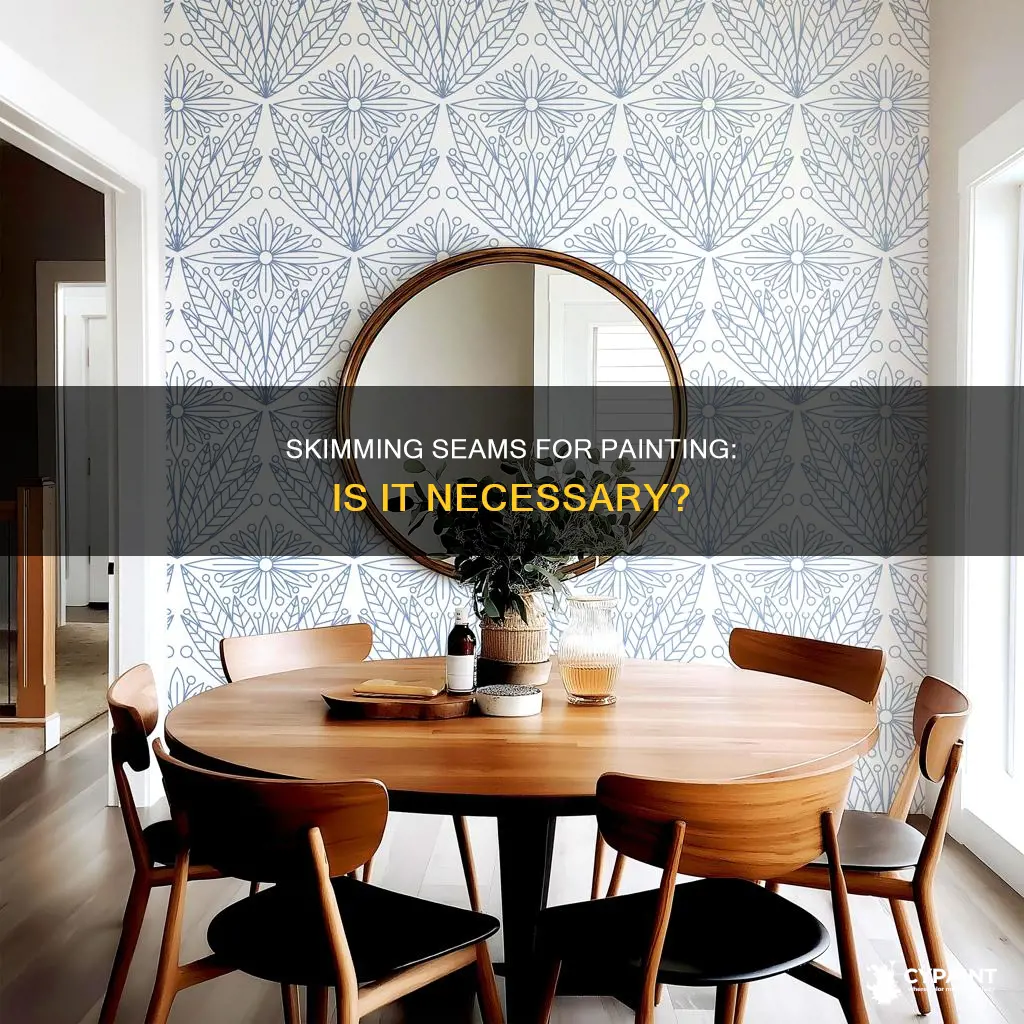 should you skim seams on wallpaper to paint it