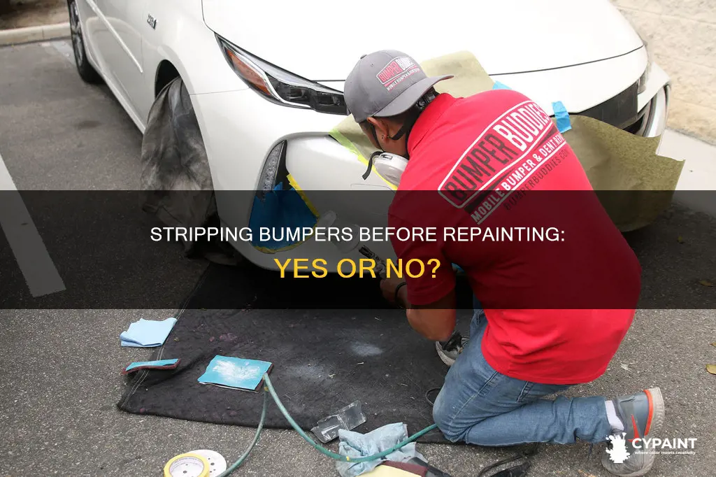 should you strip a bumper of paint before repainting