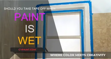 When to Remove Tape: Wet Paint Tips
