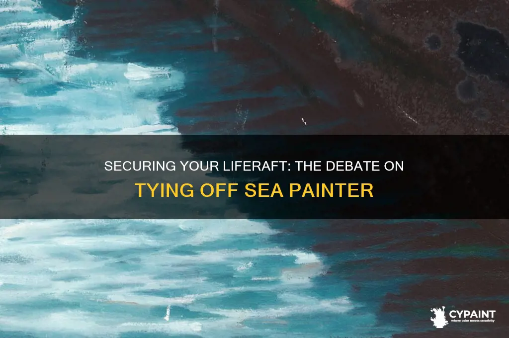 should you tie off sea painter on lifrraft