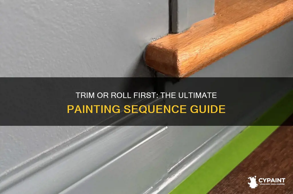 should you trim or roll first when painting