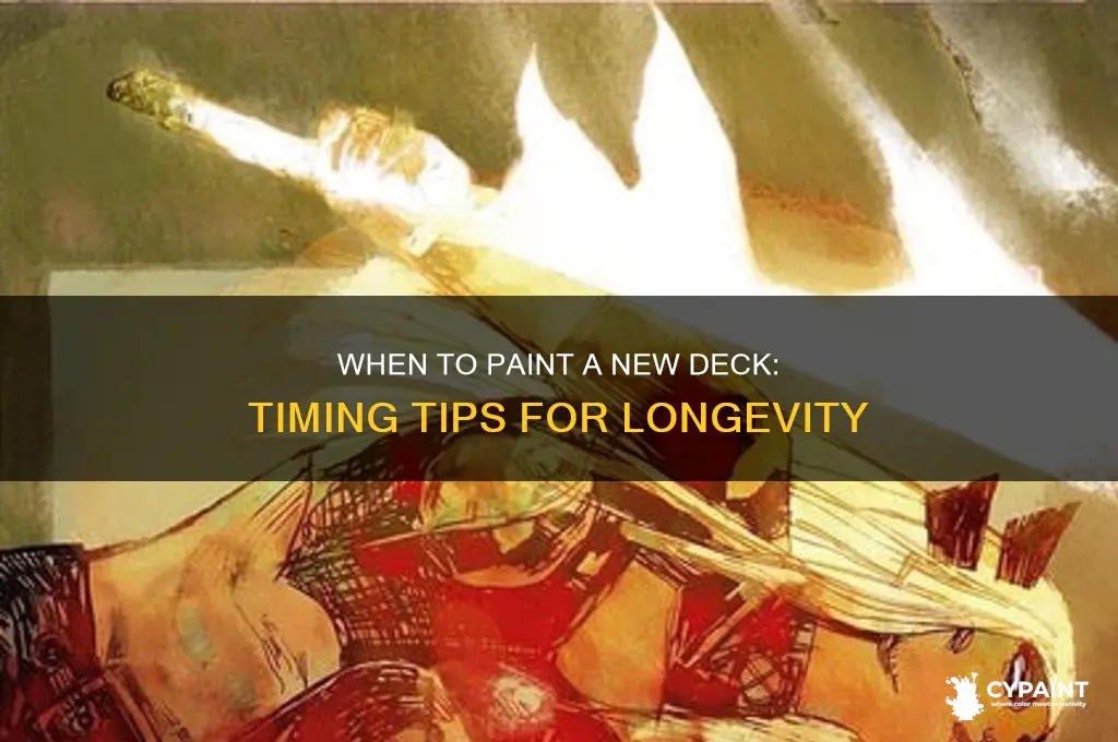 should you wait to paint a new deck