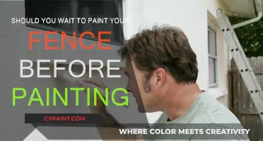 Don't Paint Your Fence Before Preparing It