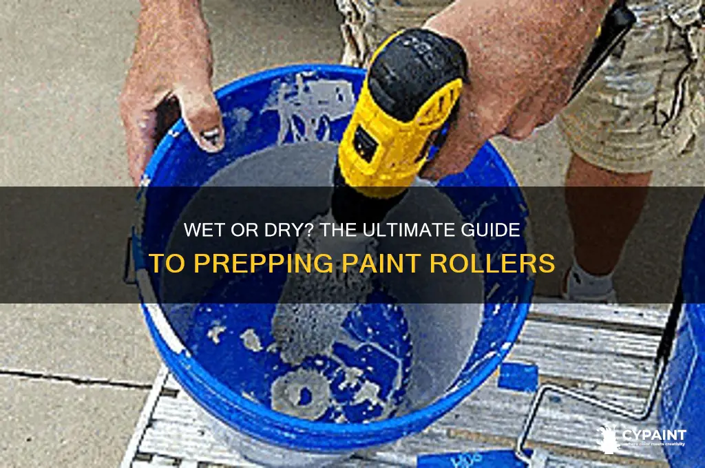 should you wet paint roller before painting