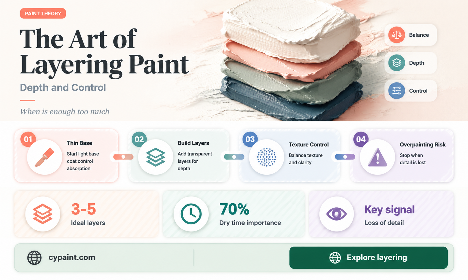 can you have too many layers of paint