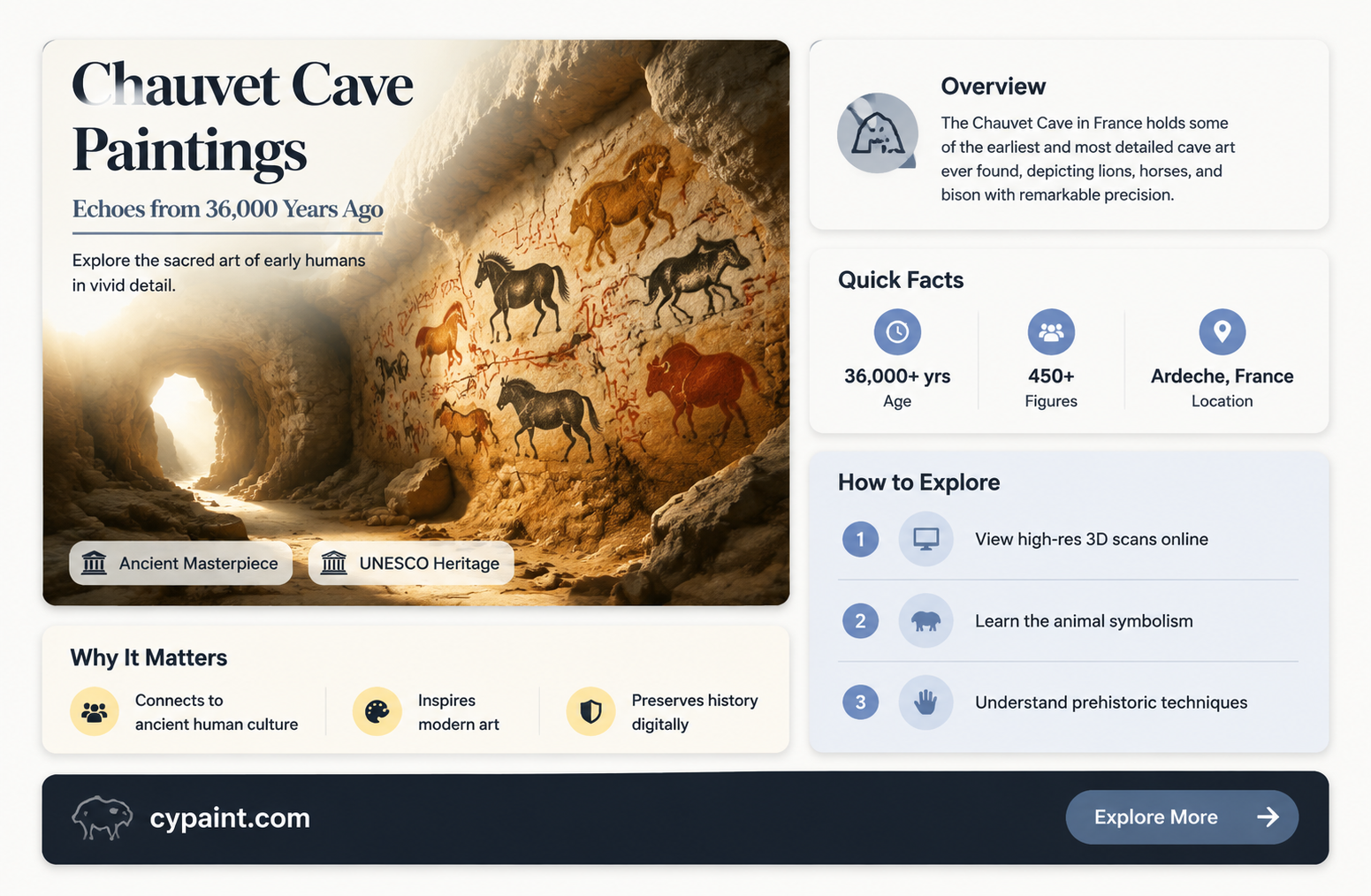 can the cave paintings at chauvet be considered sacred