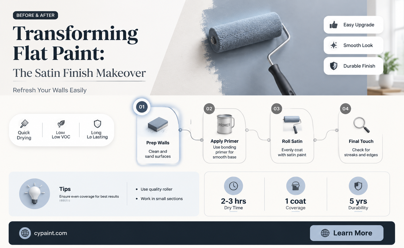 can you add satin finish to flat paint
