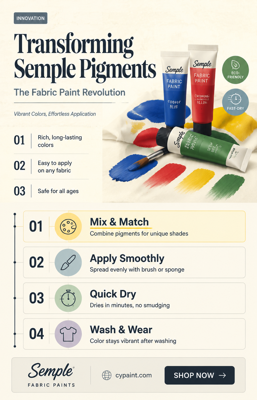 can stuart semple pigments be turned into fabric paint