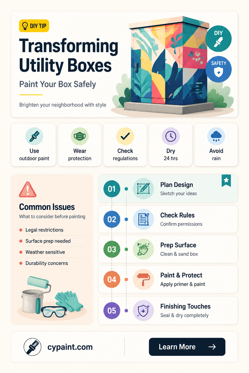 can i paint the utility box in my yard