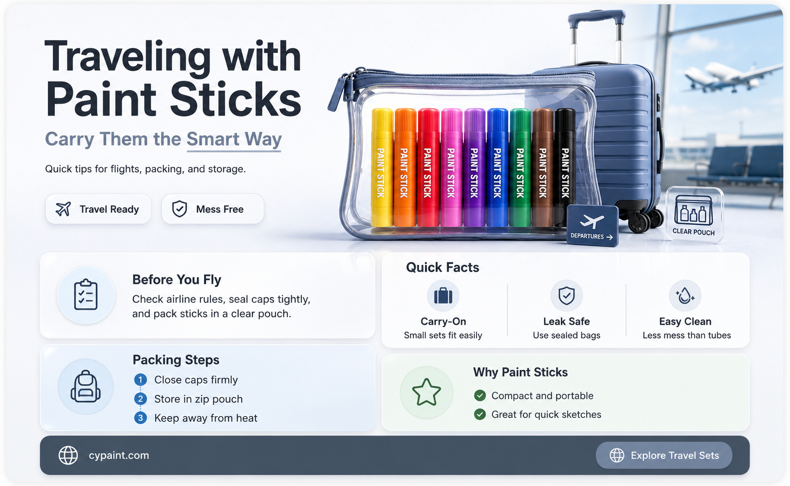 can you bring a paint stick on a plane