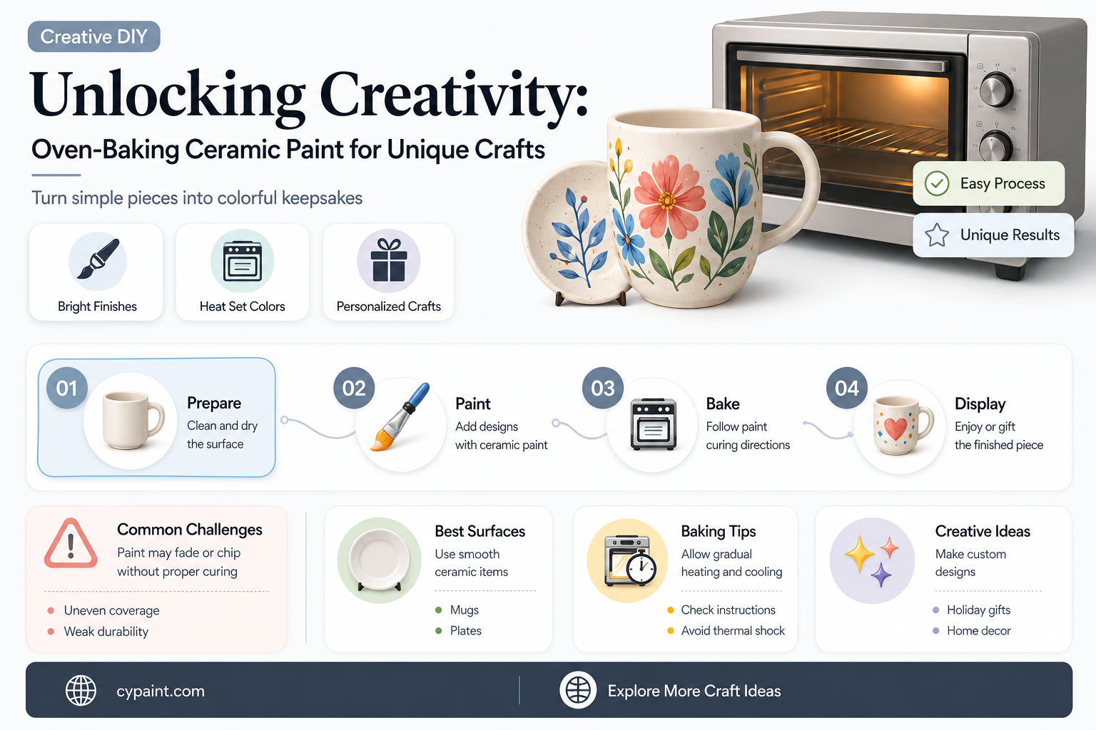 can you bake ceramic paint in the oven
