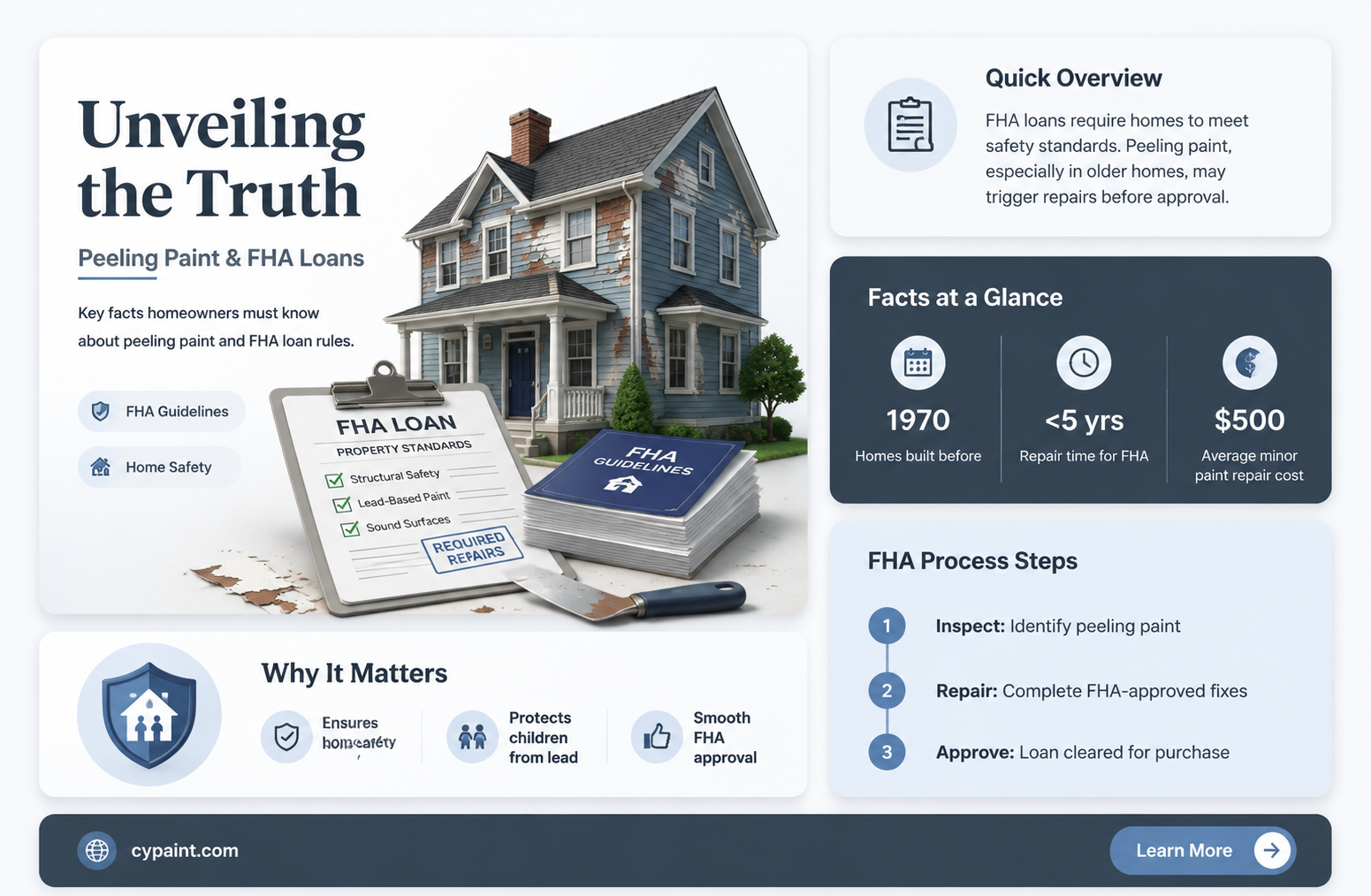 can there be peeling paint for fha loan