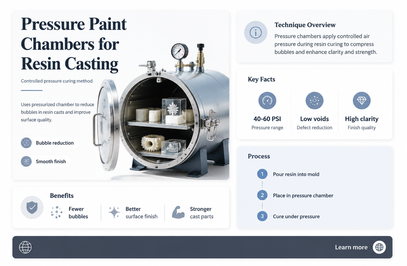 can you ise a pressure paint chamber for casting resins