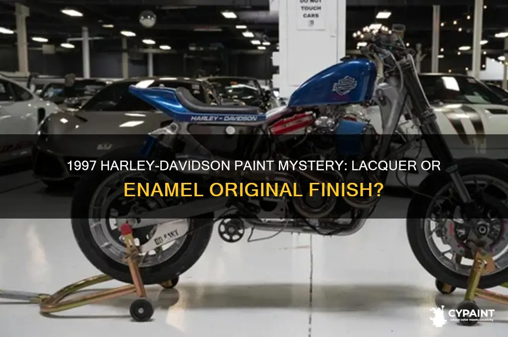was 1997 hd original paint lacquer or enamel
