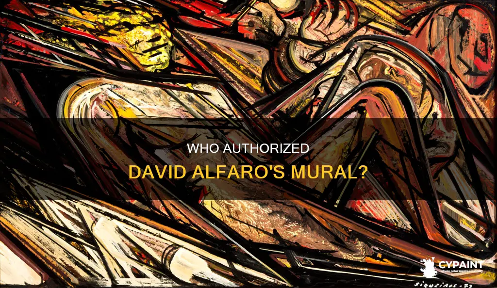 was david alfaro given permission to paint the mural