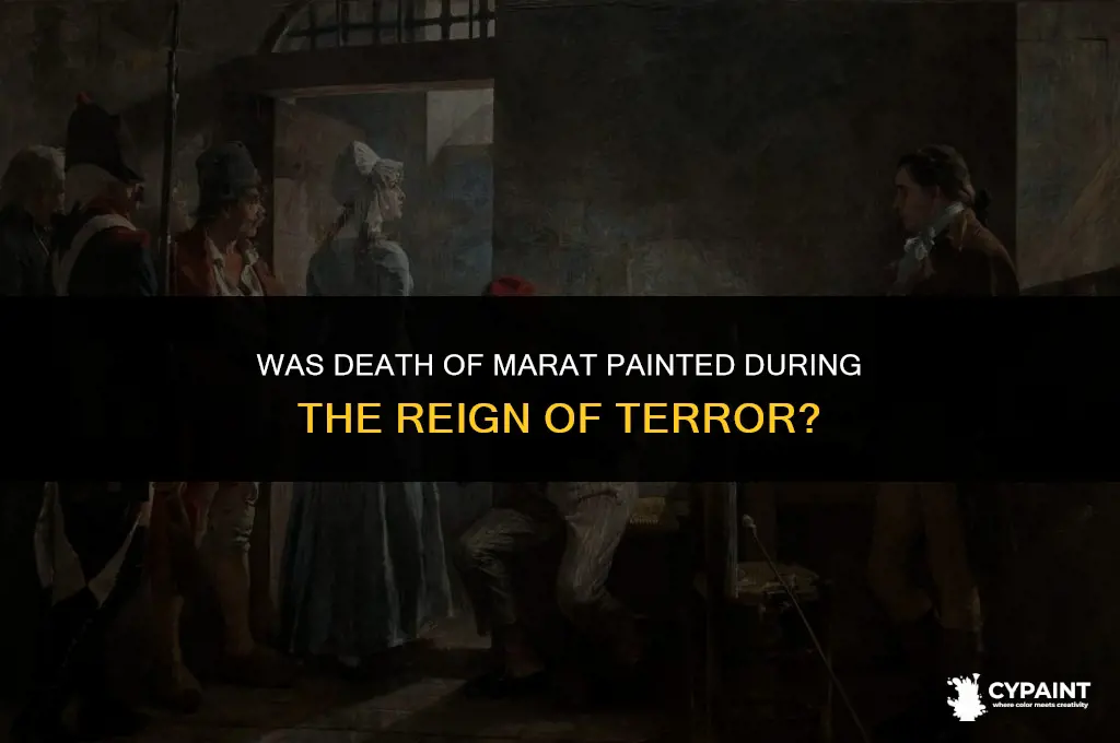 was death of marat painted during thr reign of terror