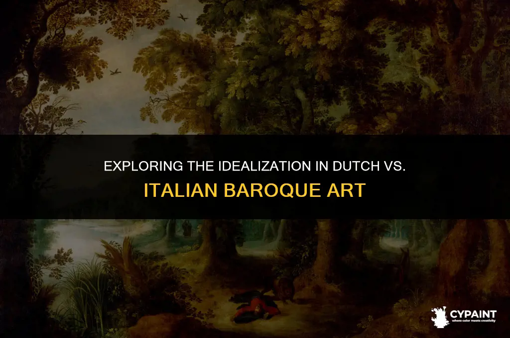 was dutch baroque painting more idealized than italian baroque painting