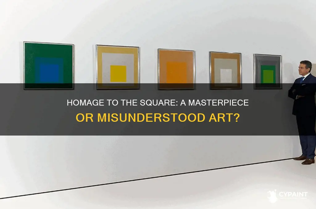 was homage to the square a successful painting