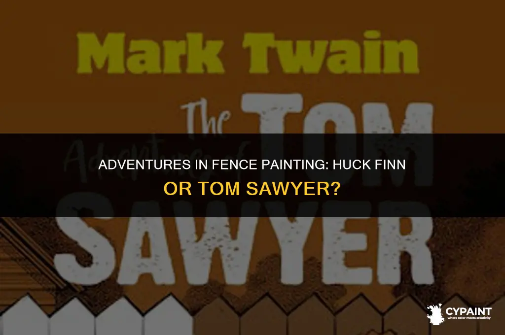 was it huck finn or tom sawyer that paint fence