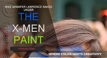 Jennifer Lawrence's X-Men Body Paint: What's Underneath?