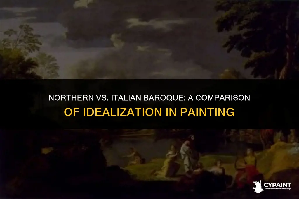 was northern baroque painting more idealized than italian baroque painting