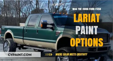 Exploring the 2006 Ford F350 Lariat's Paint Options and Colors