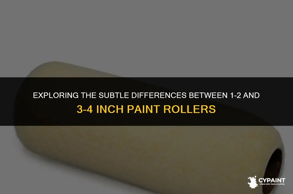 was the difference 1 2 and 3 4 paint roller