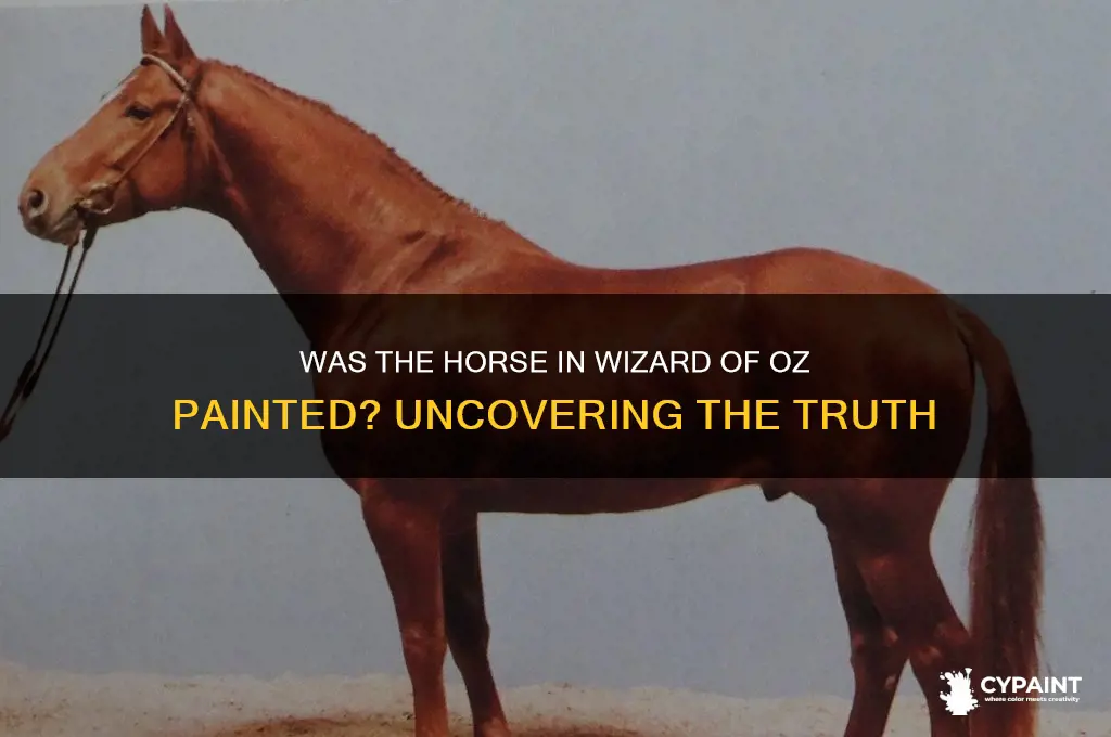 was the horse in wizard of oz painted