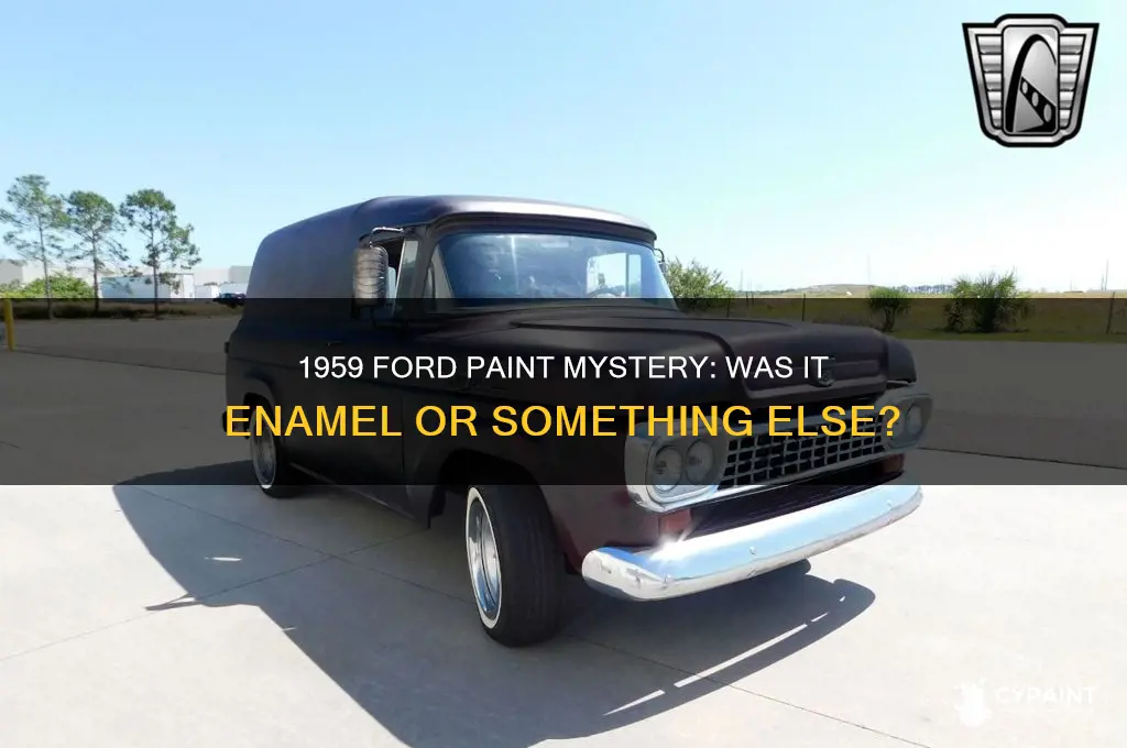 was the paint on a 1959 ford enamel