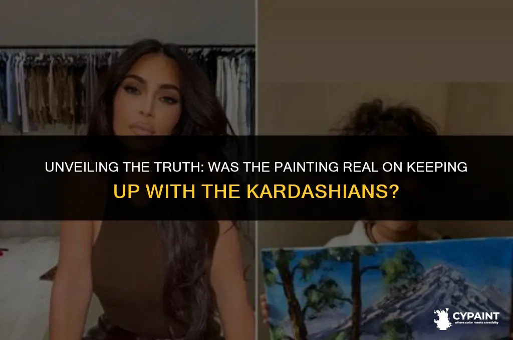 was the painting real on keeping up with the kardashians