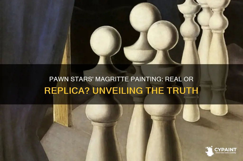 was the pawn stars magritte painting real