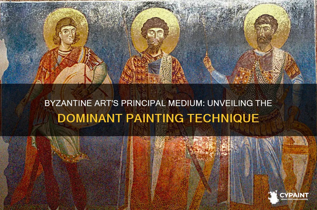 was the principal painting medium during the byzantine