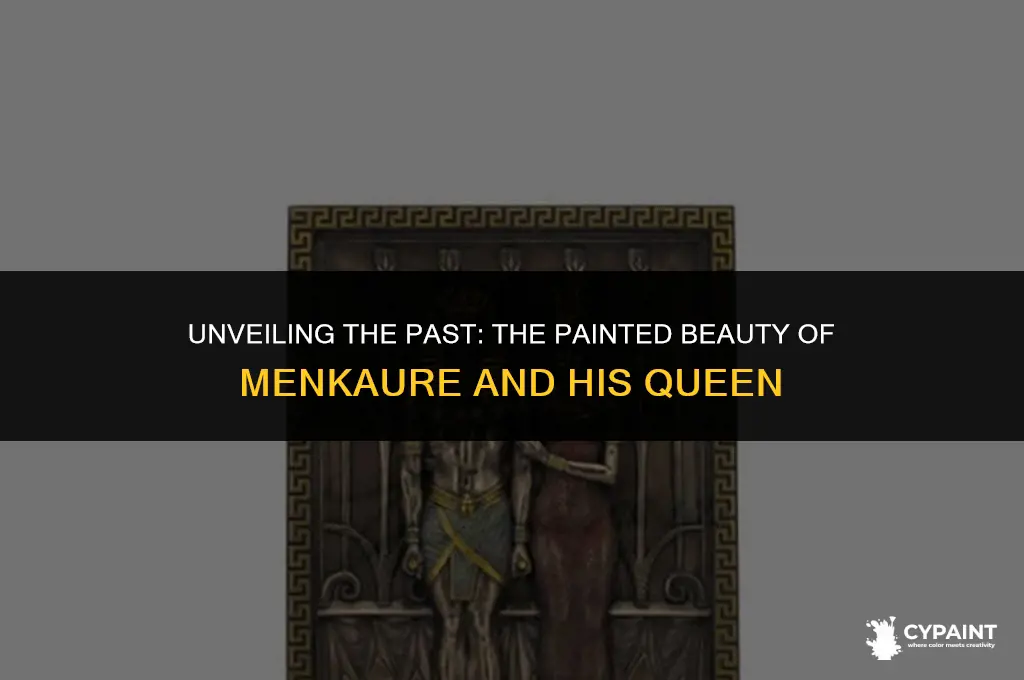was the statue of menkaure and his queen originally painted