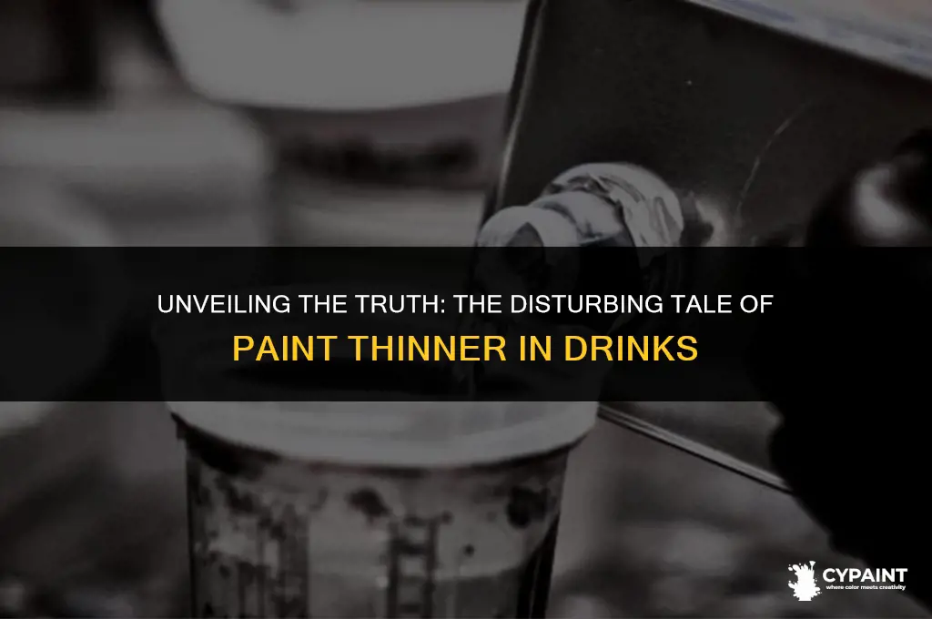 was there a drink that had paint thinner in it