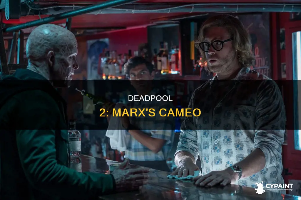 was there a karl marx painting in deadpool 2