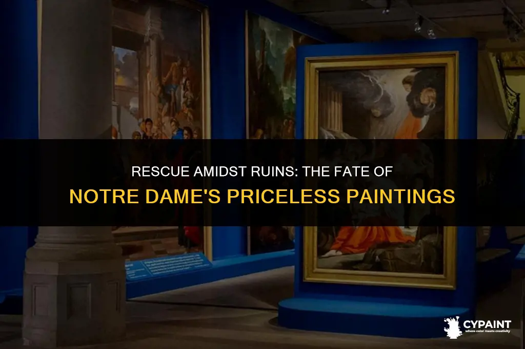 were any of the paintings saved at notre dame cathedral