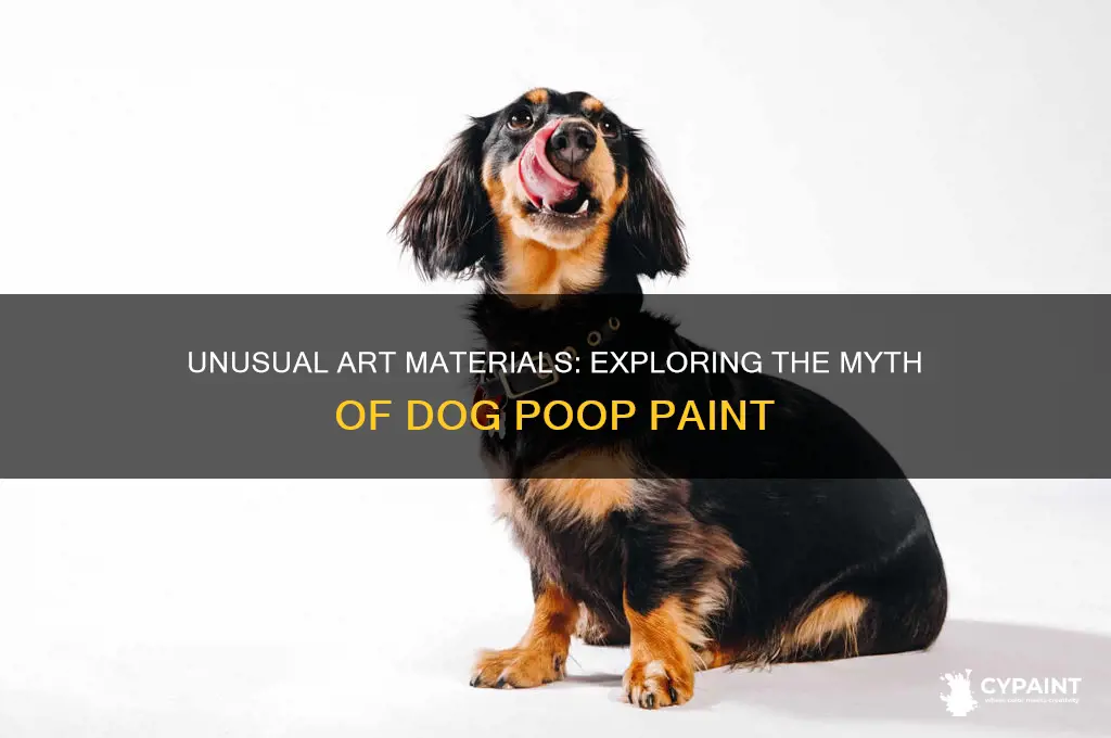 were any paints ever made from dog poop
