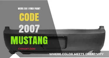 Where to Locate Your 2007 Mustang's Paint Code: A Quick Guide