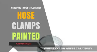 Were Ford Tower Style Heater Hose Clamps Factory Painted?