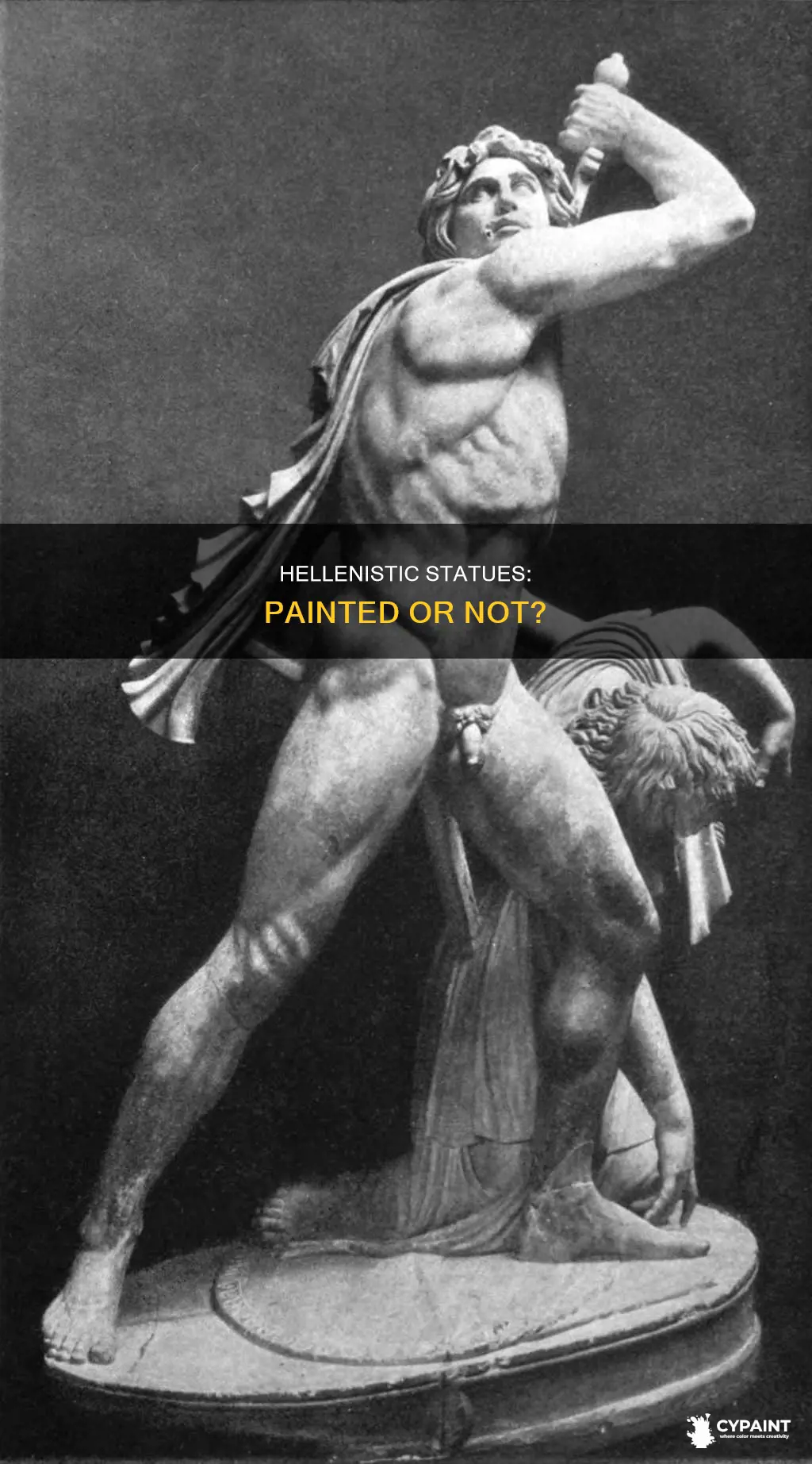 were staue painted during the hellenistic period in greece