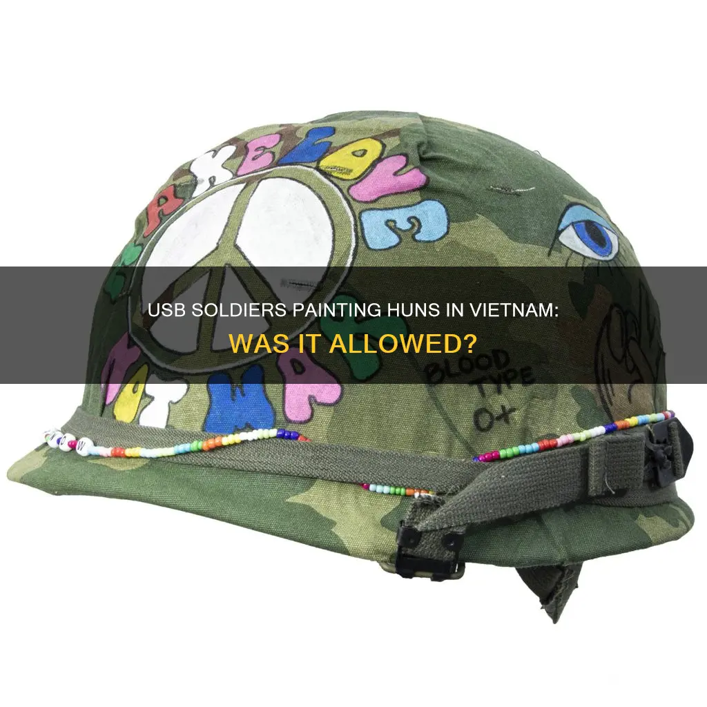 were usbsoldiers allowed to paint their huns in vietnam