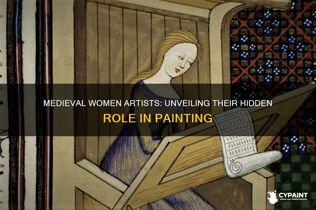 were women allowed to paint in medival times