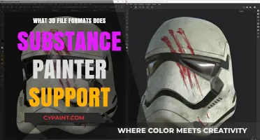 Supported 3D File Formats in Substance Painter: A Comprehensive Guide