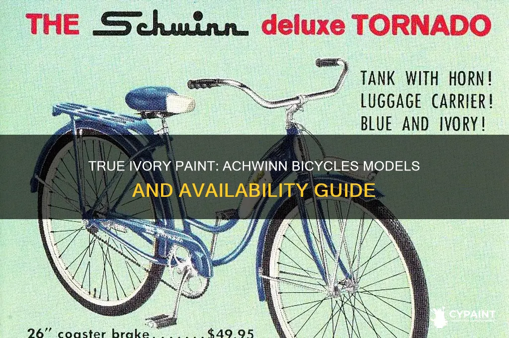 what achwinn bicycles come in true ivory paint