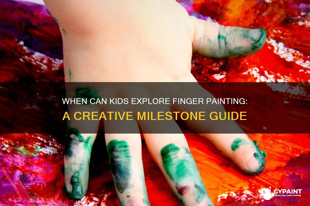 what age can kids play with finger paint